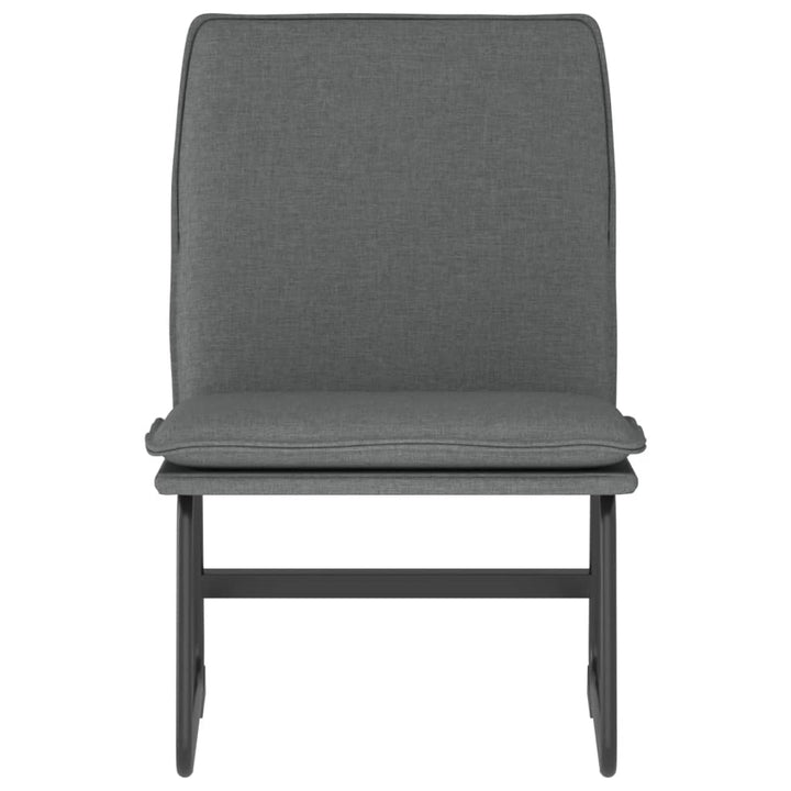 loungestol 52x75x76 cm stof mørkegrå