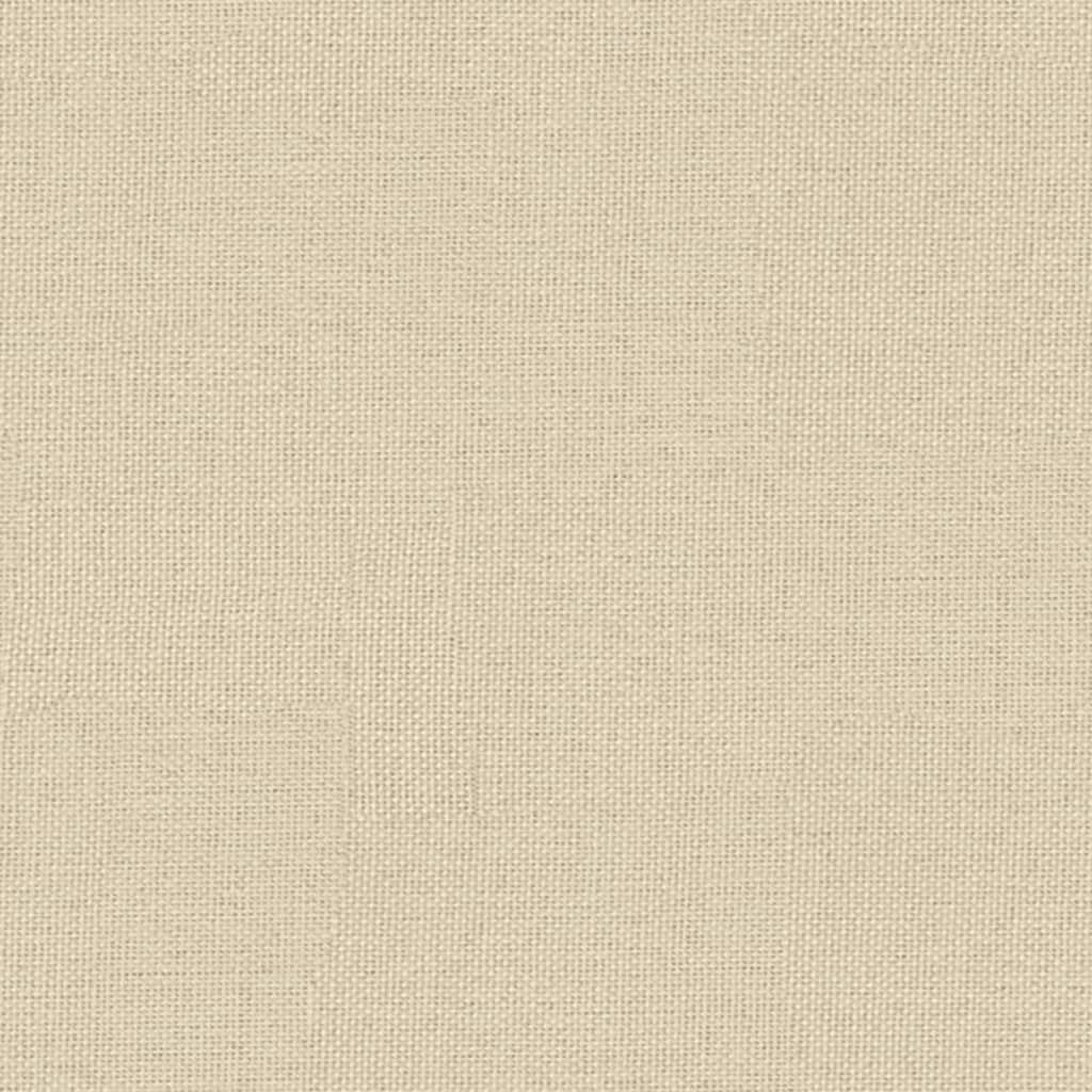 loungestol 52x75x76 cm stof Cremefarvet