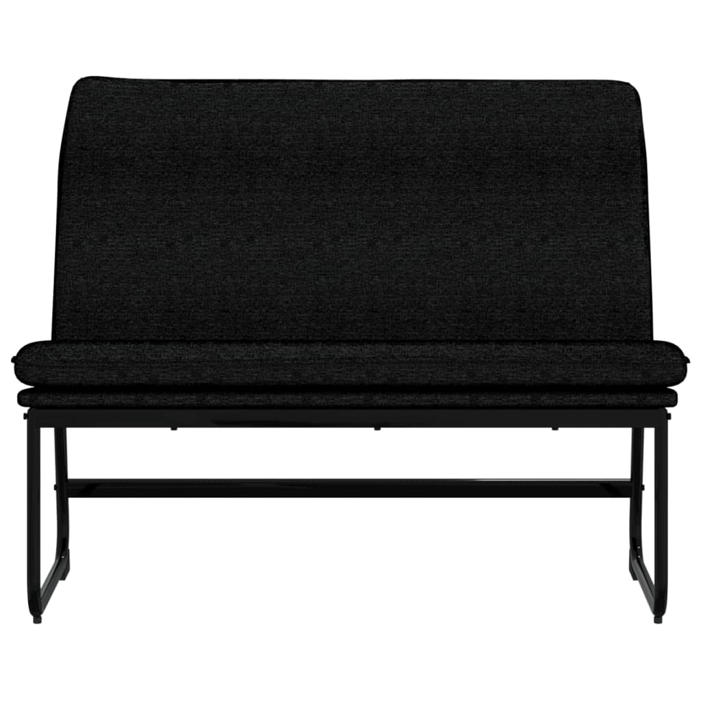 bænk 100x75x76 cm stof sort