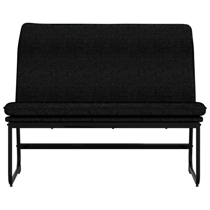 bænk 100x75x76 cm stof sort
