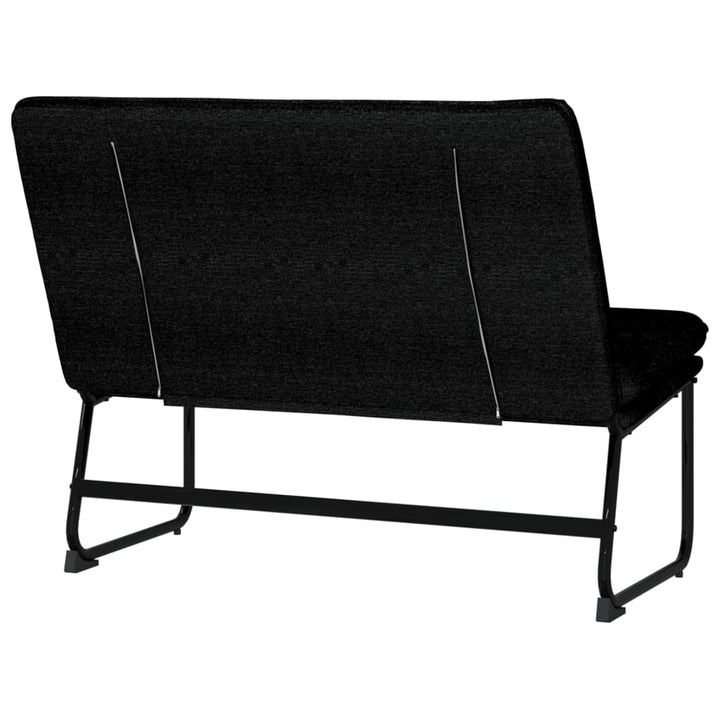 bænk 100x75x76 cm stof sort