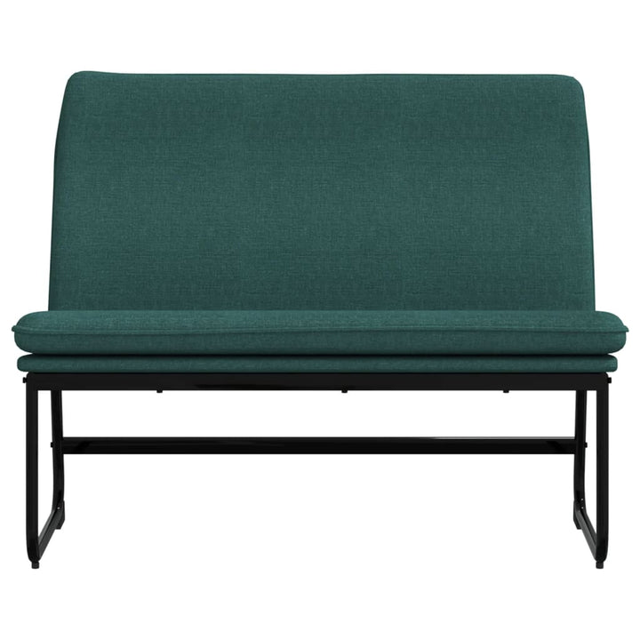 bænk 100x75x76 cm stof mørkegrøn