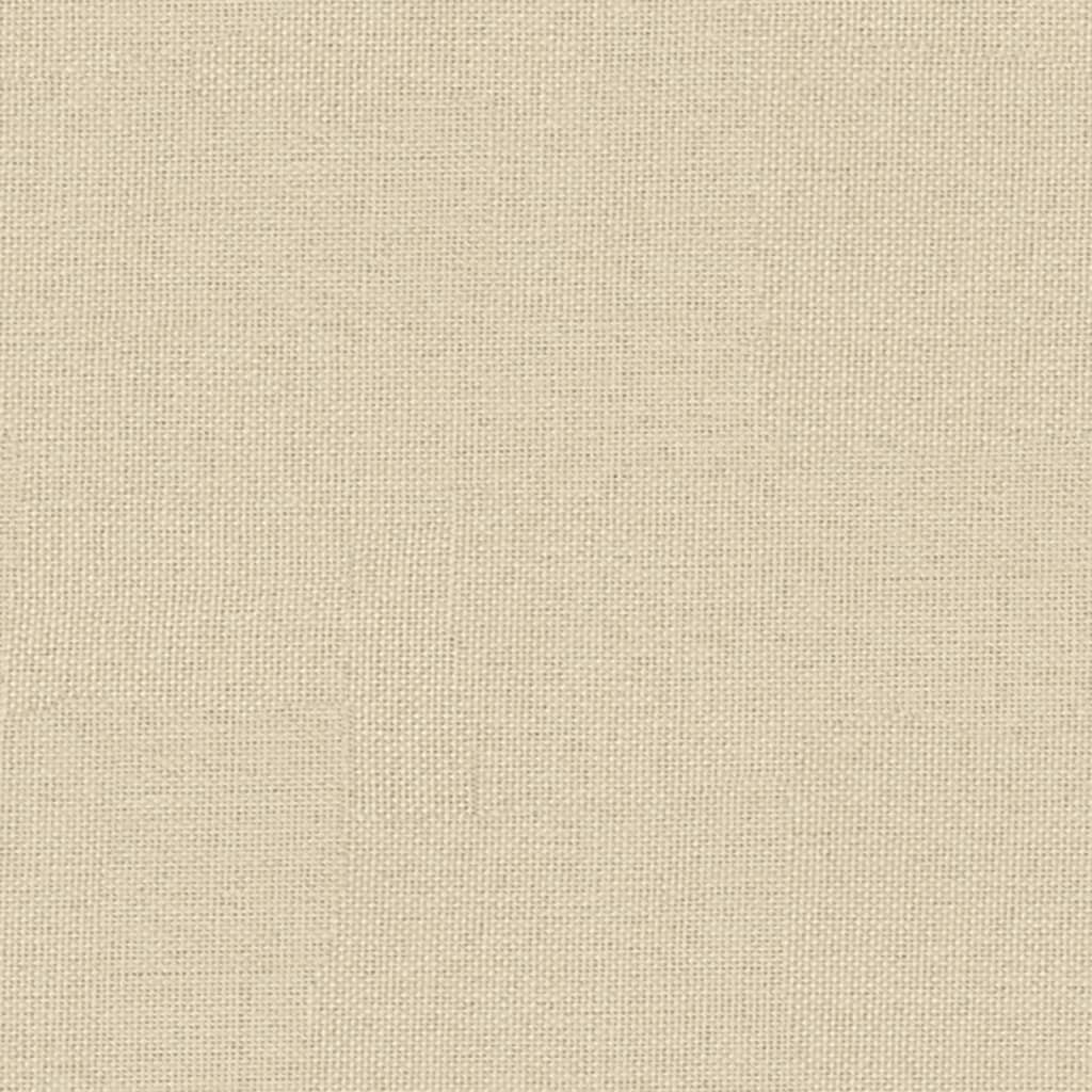 bænk 100x75x76 cm stof cremefarvet