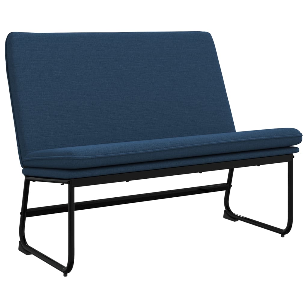 bænk 100x75x76 cm stof blå