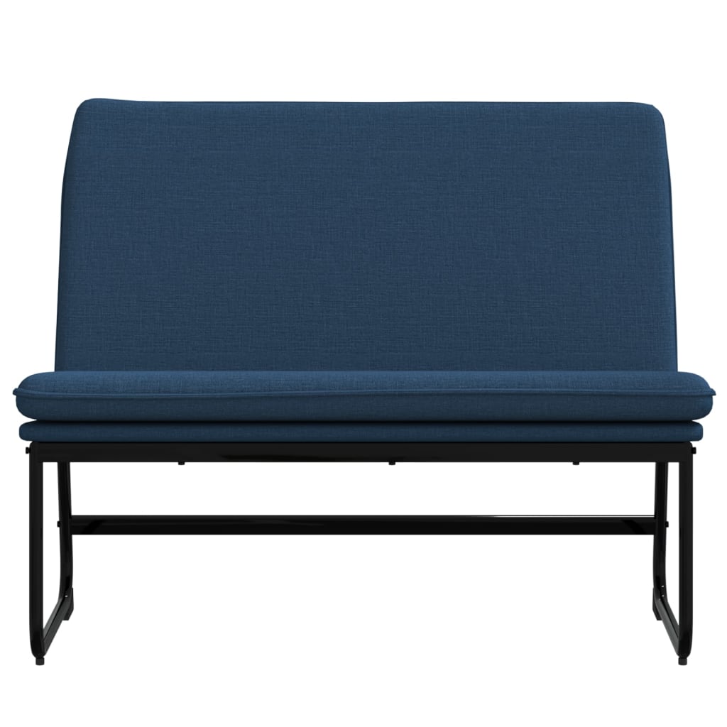 bænk 100x75x76 cm stof blå