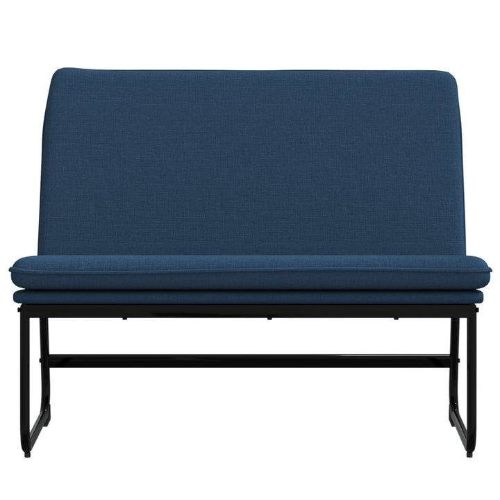 bænk 100x75x76 cm stof blå