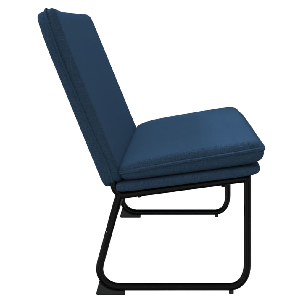 bænk 100x75x76 cm stof blå