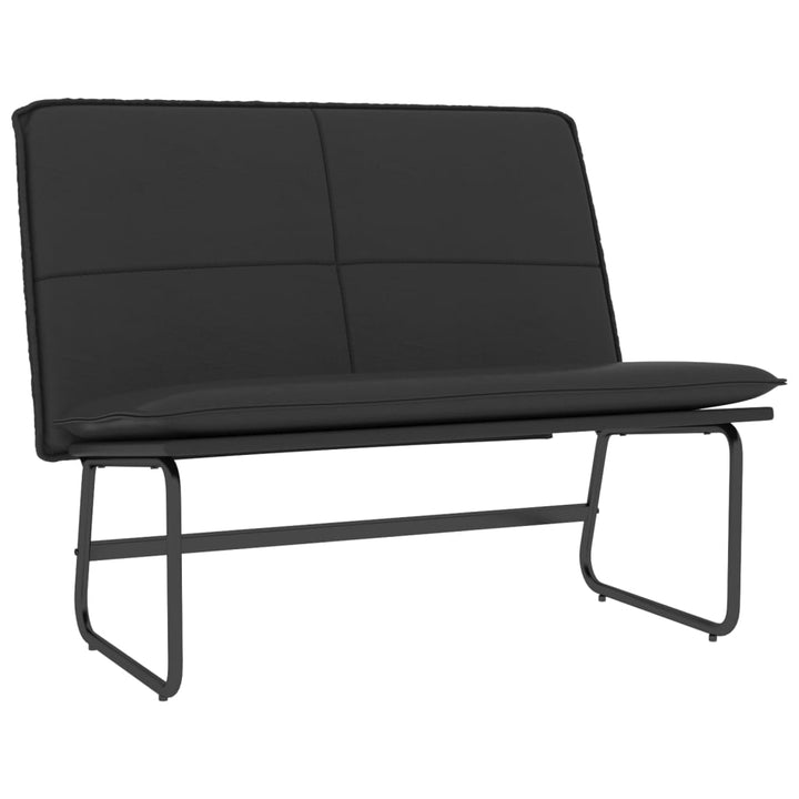 bænk 100x75x76 cm kunstlæder sort