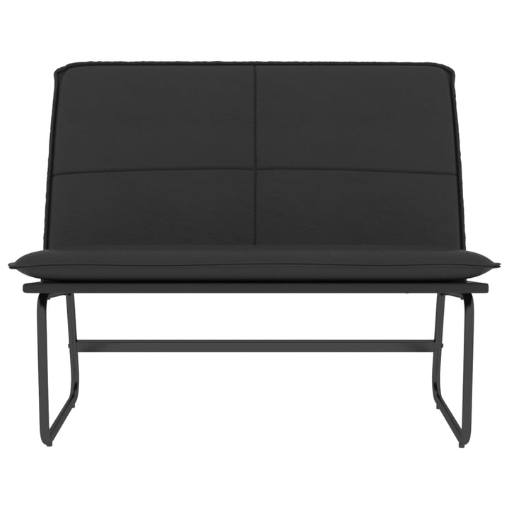 bænk 100x75x76 cm kunstlæder sort
