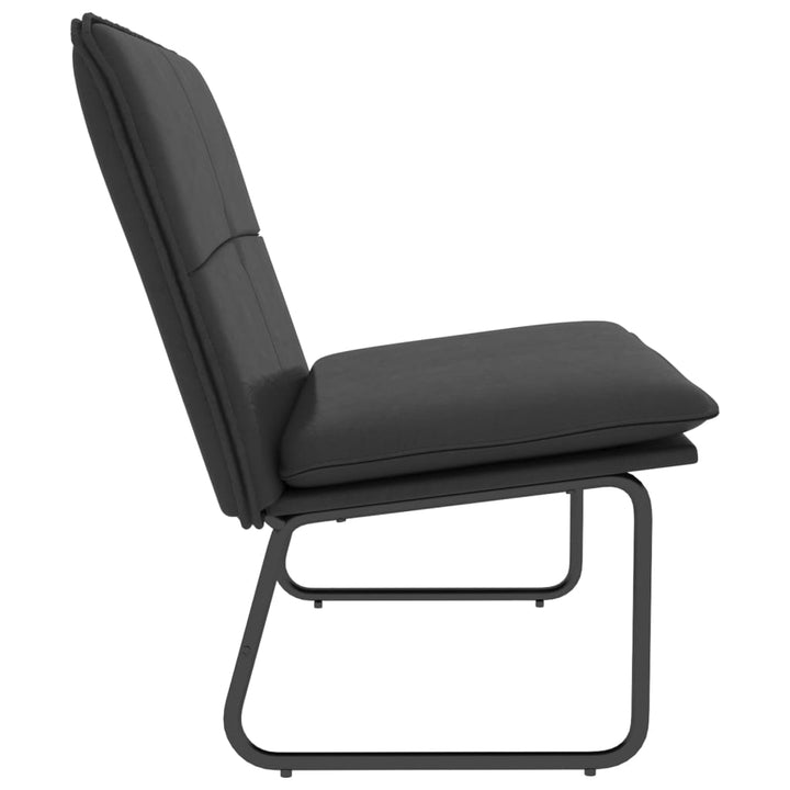 bænk 100x75x76 cm kunstlæder sort