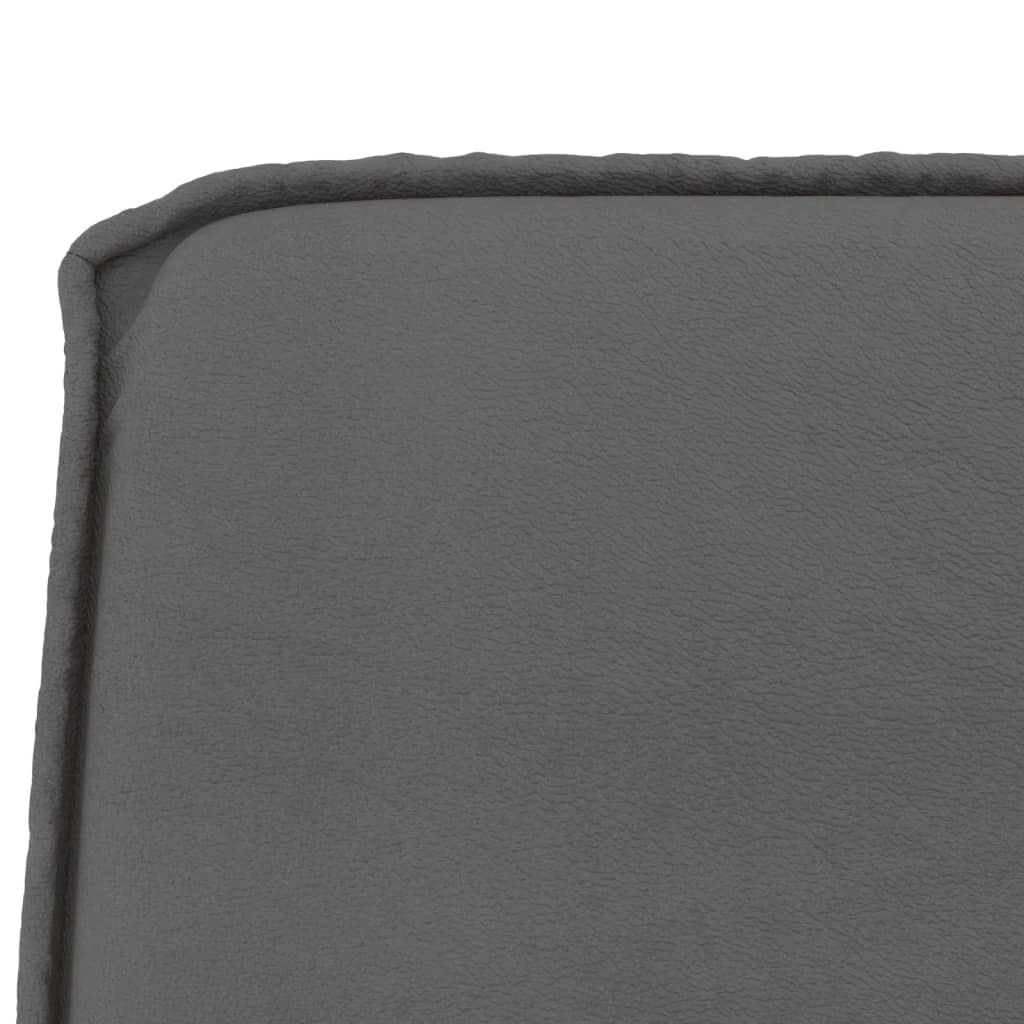 bænk 100x75x76 cm kunstlæder grå