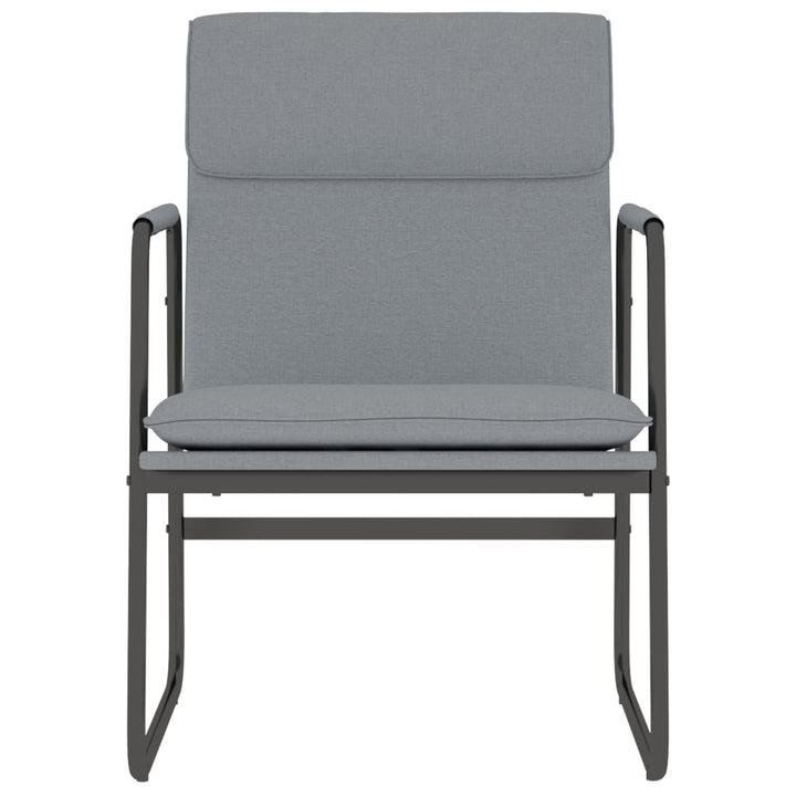 loungestol 55x64x80 cm stof lysegrå