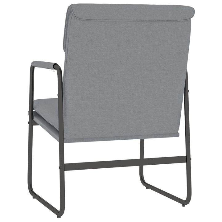 loungestol 55x64x80 cm stof lysegrå
