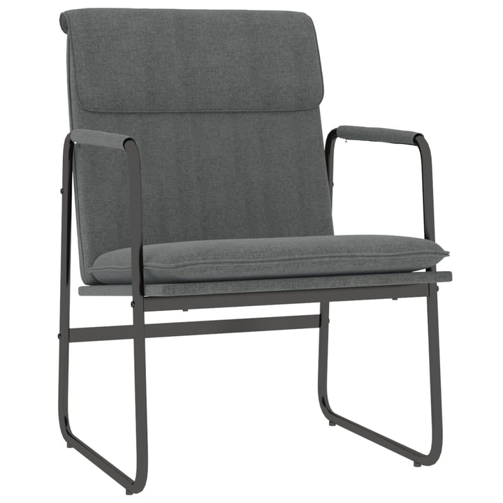 loungestol 55x64x80 cm stof mørkegrå