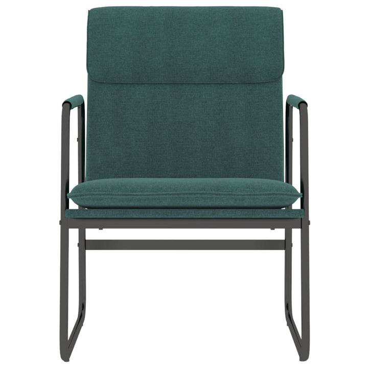 loungestol 55x64x80 cm stof mørkegrøn