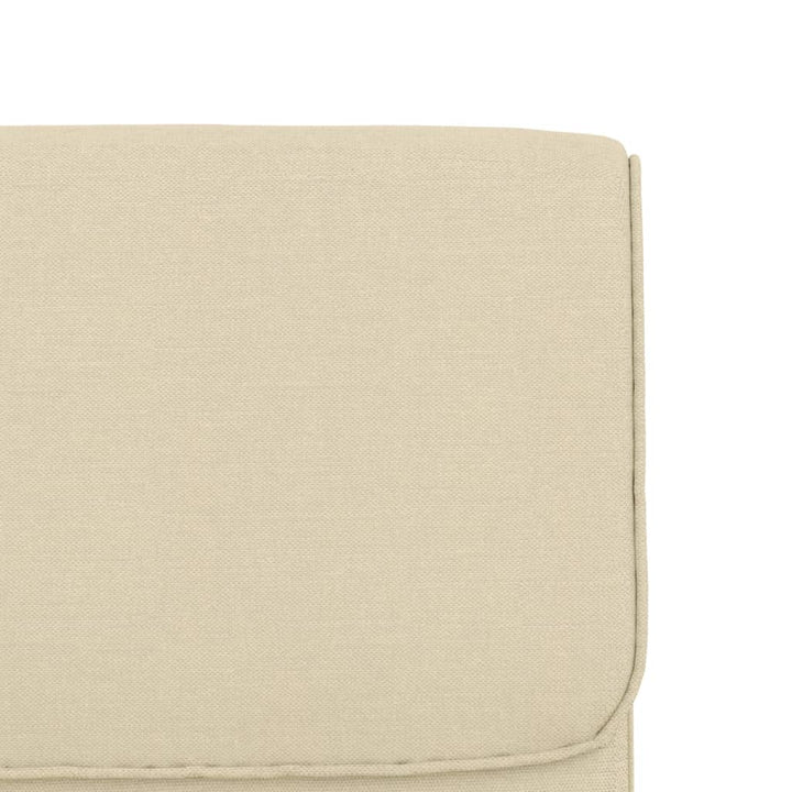 loungestol 55x64x80 cm stof Cremefarvet