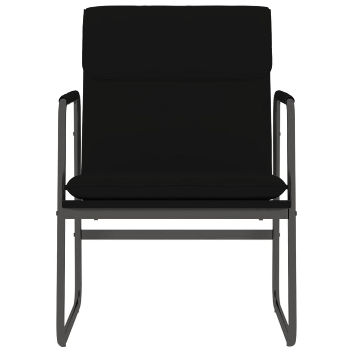 loungestol 55x64x80 cm kunstlæder sort