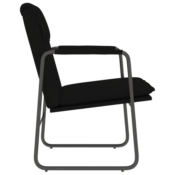 loungestol 55x64x80 cm kunstlæder sort