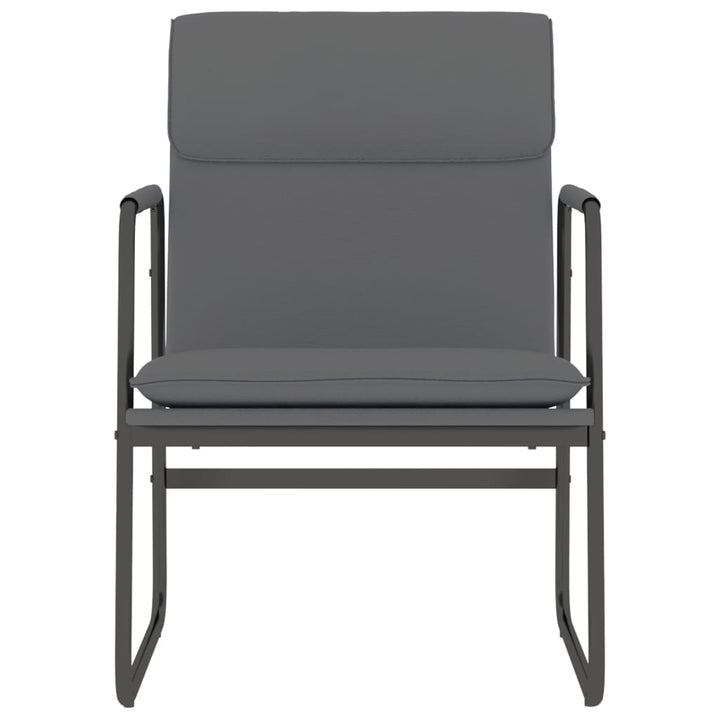 loungestol 55x64x80 cm kunstlæder grå