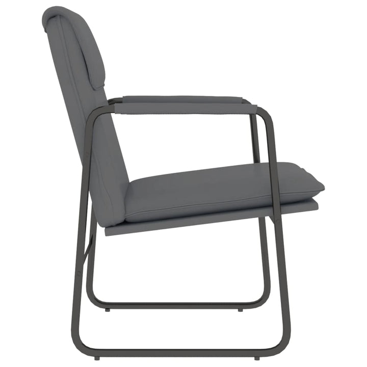 loungestol 55x64x80 cm kunstlæder grå
