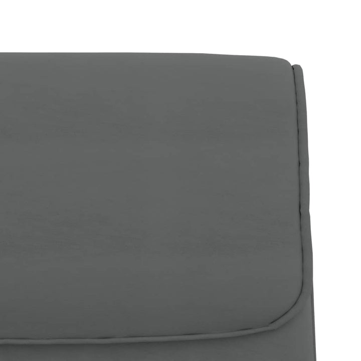 bænk 100x64x80 cm kunstlæder grå