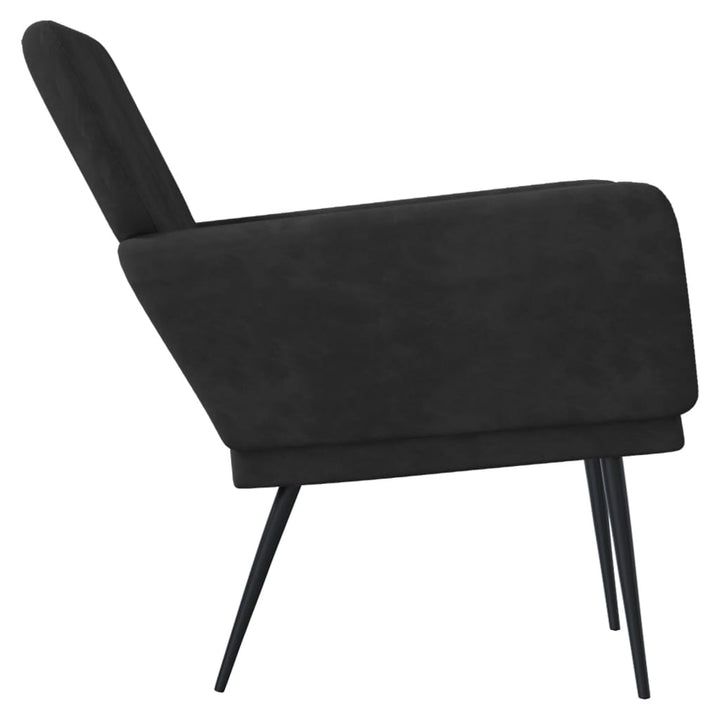 lænestol 62x79x79 cm velour sort