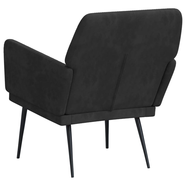 lænestol 62x79x79 cm velour sort