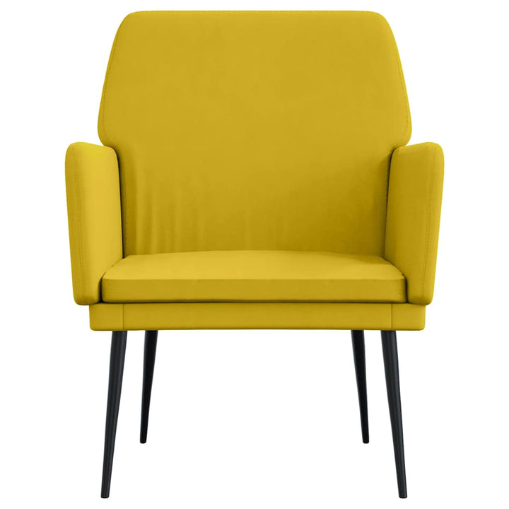 lænestol 62x79x79 cm velour gul