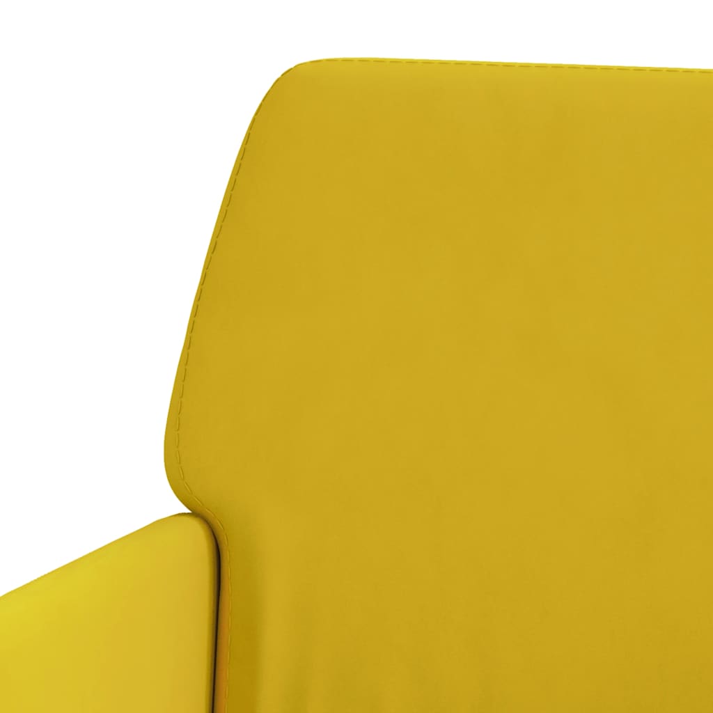 lænestol 62x79x79 cm velour gul