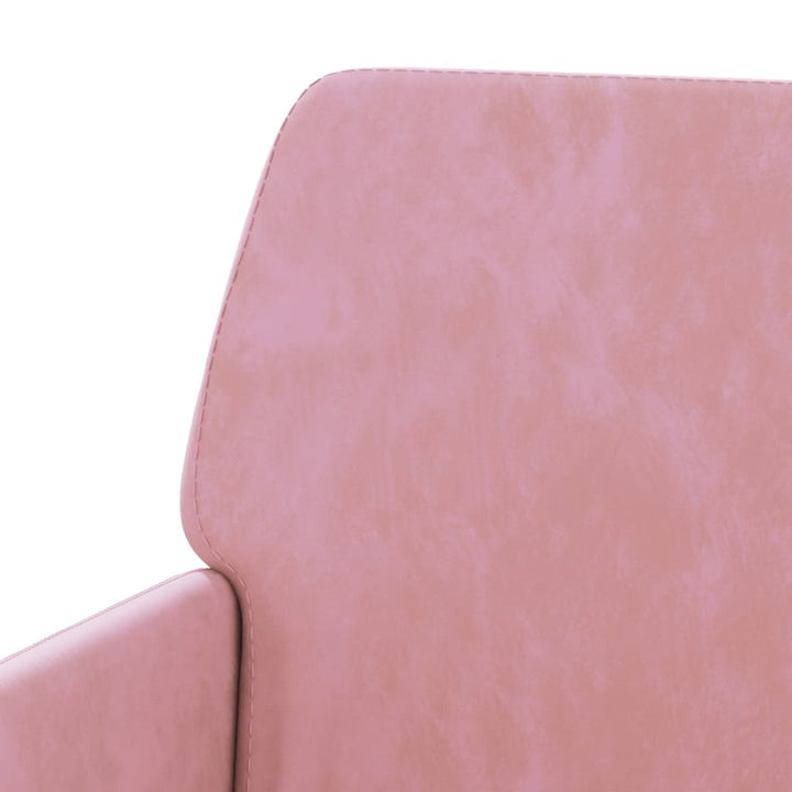 bænk 108x79x79 cm velour lyserød