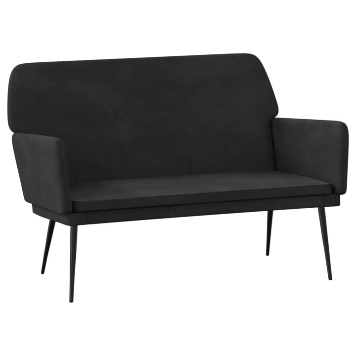 bænk 108x79x79 cm velour sort