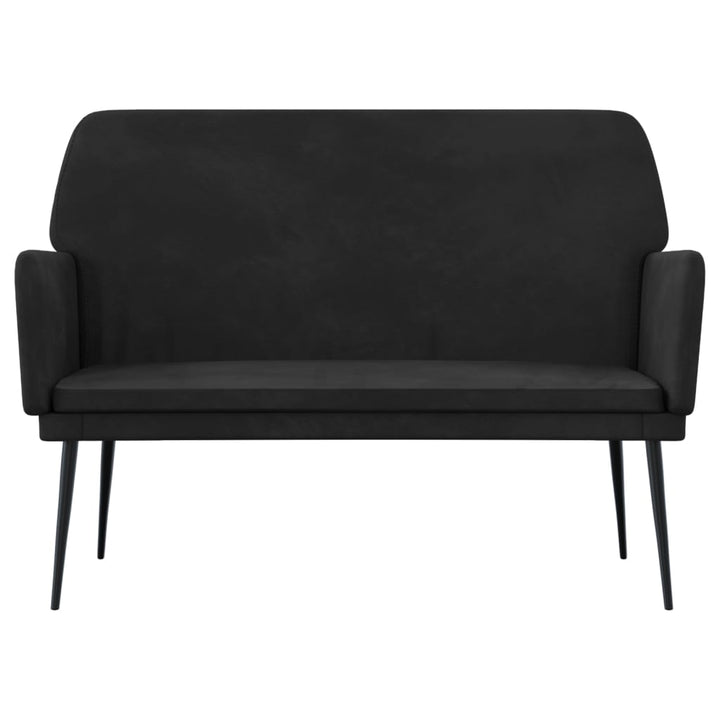bænk 108x79x79 cm velour sort