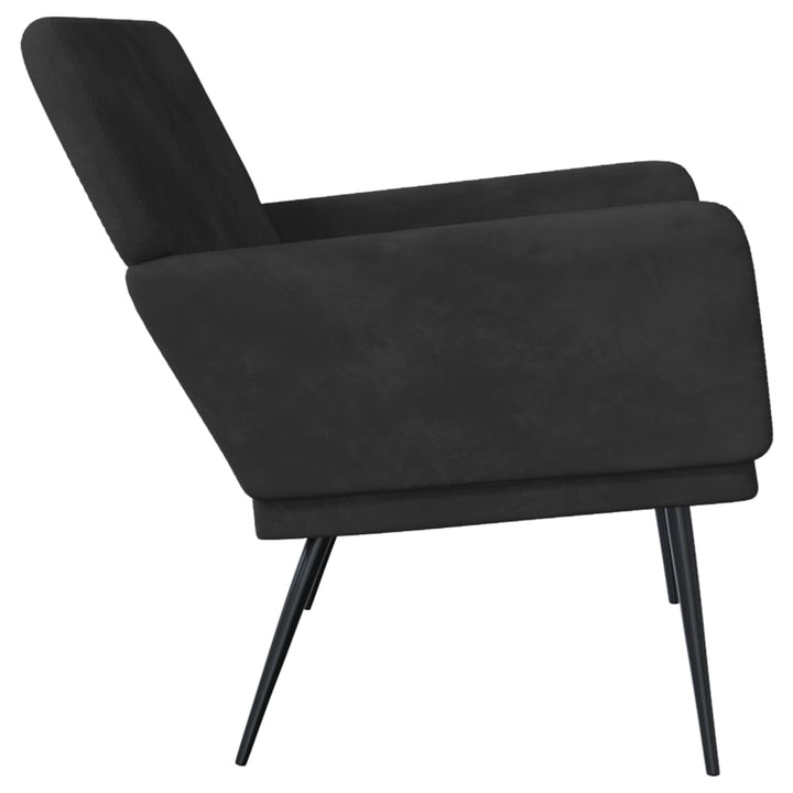 bænk 108x79x79 cm velour sort