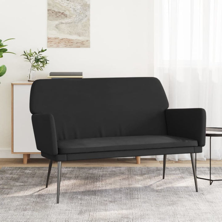 bænk 108x79x79 cm velour sort