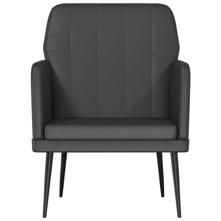 lænestol 61x78x80 cm kunstlæder sort