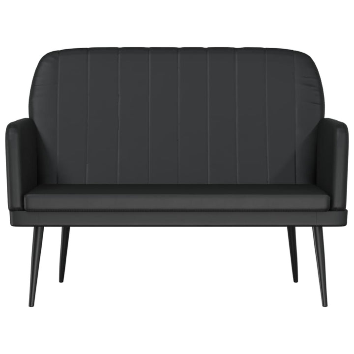 bænk 107x80x81 cm kunstlæder sort