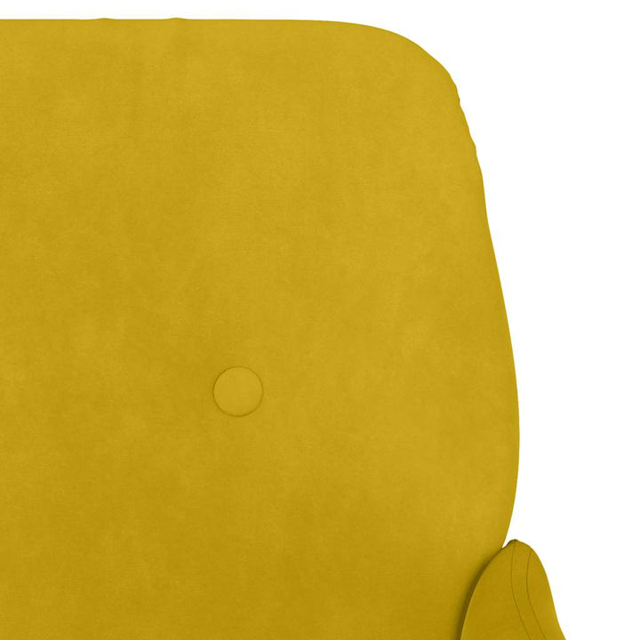 lænestol 62x79x79 cm velour gul