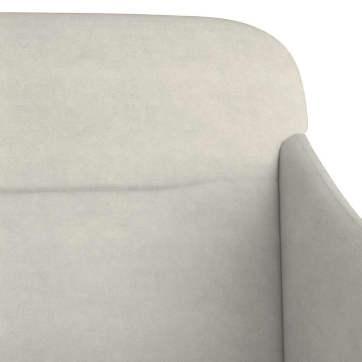 bænk 110x76x80 cm velour cremefarvet