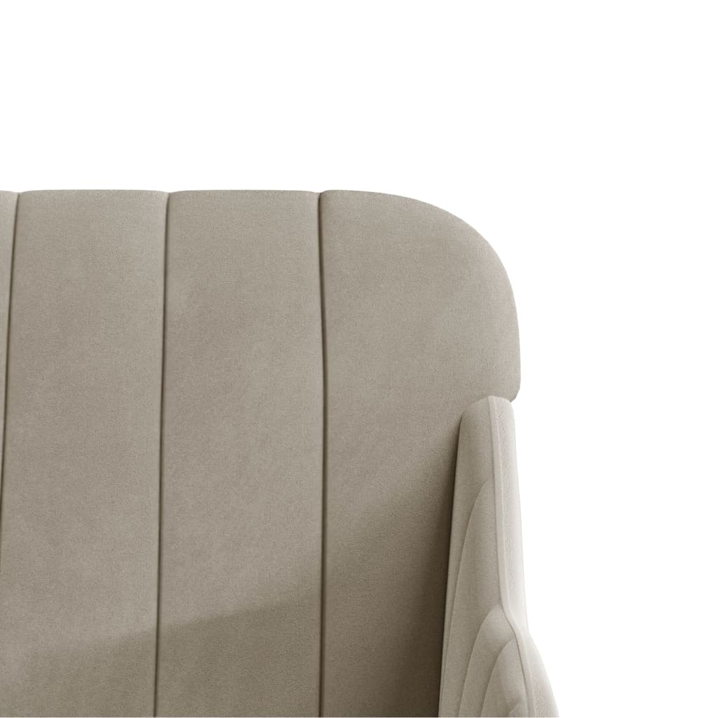 bænk 110x76x80 cm velour lysegrå