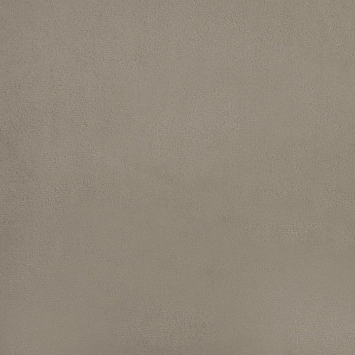 bænk 110x76x80 cm velour lysegrå