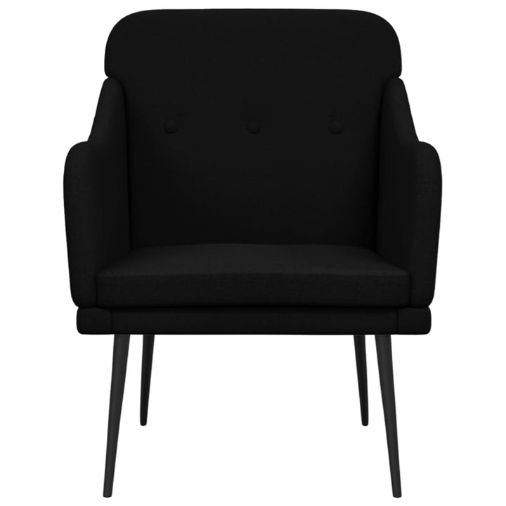 lænestol 63x76x80 cm stof sort
