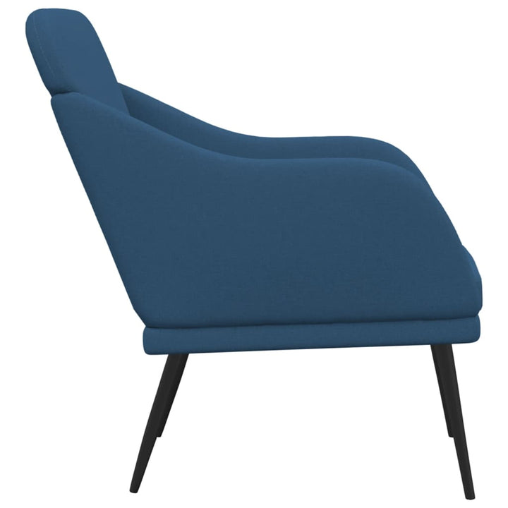 lænestol 63x76x80 cm stof blå
