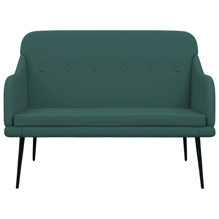 bænk 110x76x80 cm stof mørkegrøn