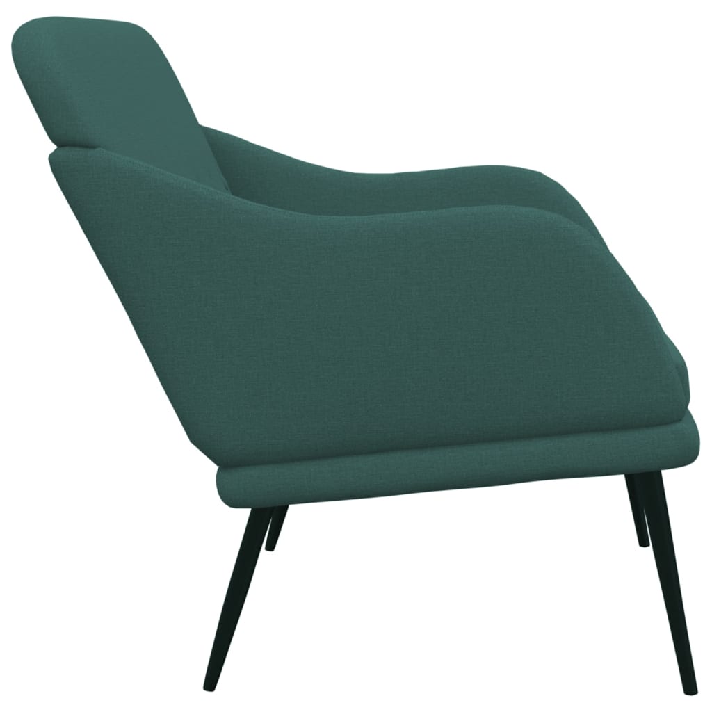 bænk 110x76x80 cm stof mørkegrøn