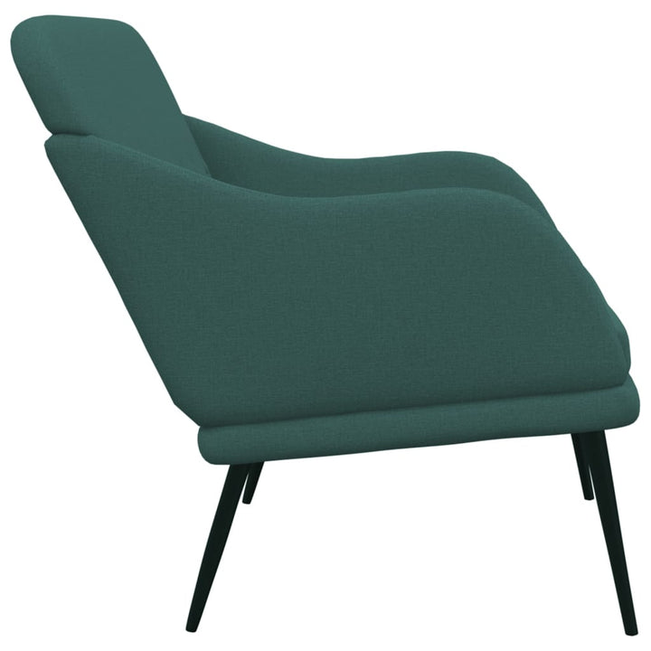 bænk 110x76x80 cm stof mørkegrøn