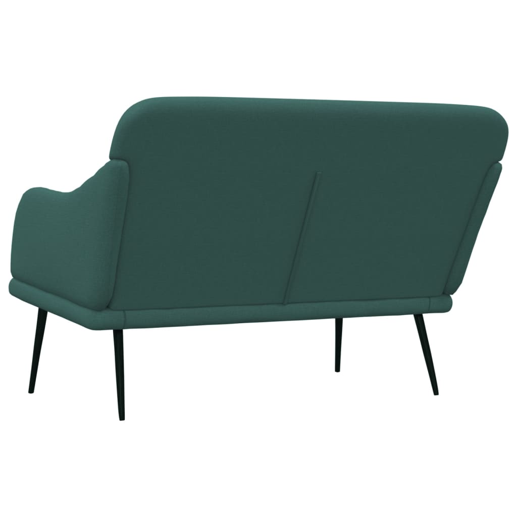 bænk 110x76x80 cm stof mørkegrøn