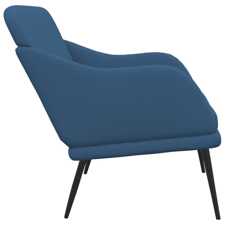 bænk 110x76x80 cm stof blå