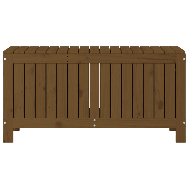havekasse 108x42,5x54 cm massivt fyrretræ gyldenbrun