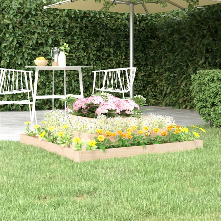 plantekasse 110x110x27 cm massivt fyrretræ