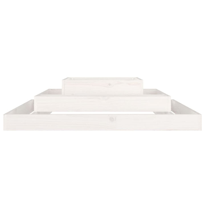 plantekasse 110x110x27 cm massivt fyrretræ hvid
